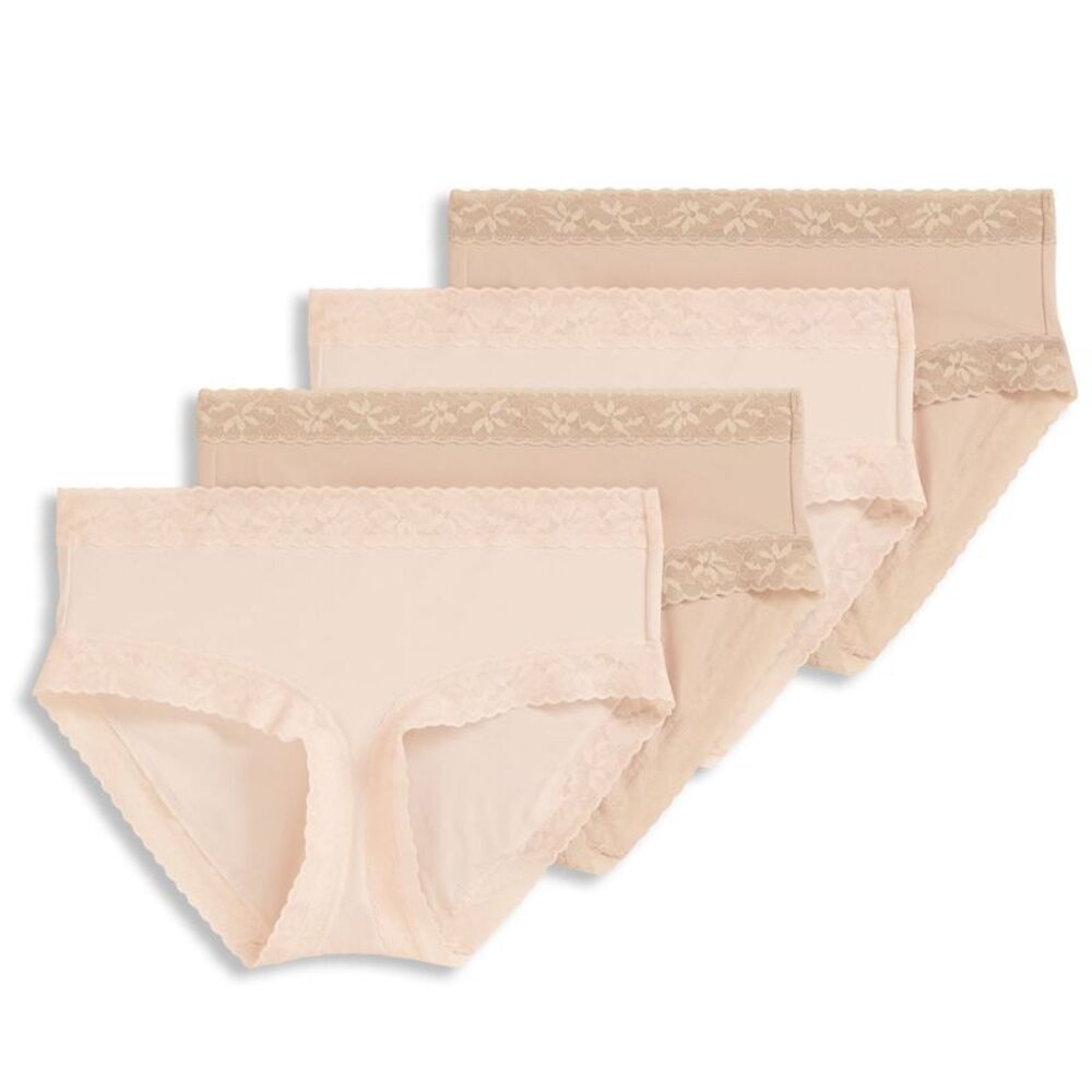 Jockey Women's Panties Sz L Micro Lace Hipster Panty Pink